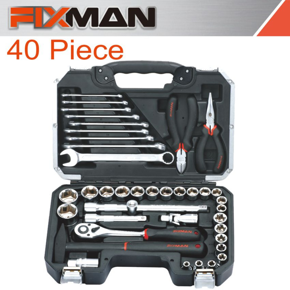 Fixman Socket Tool Set 40pc 1/2" Drive